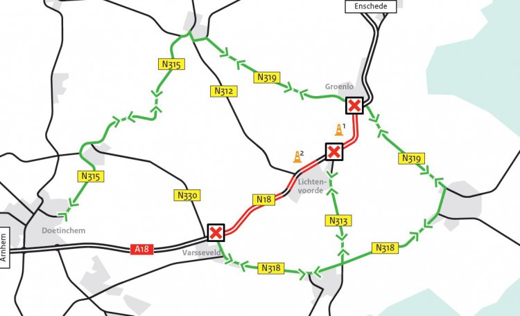 N18 afsluitingen en omleidingen 002